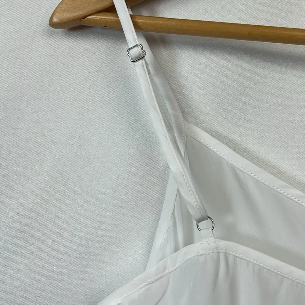 J. Crew Collection White Chemise slip vneck NWOT size 00